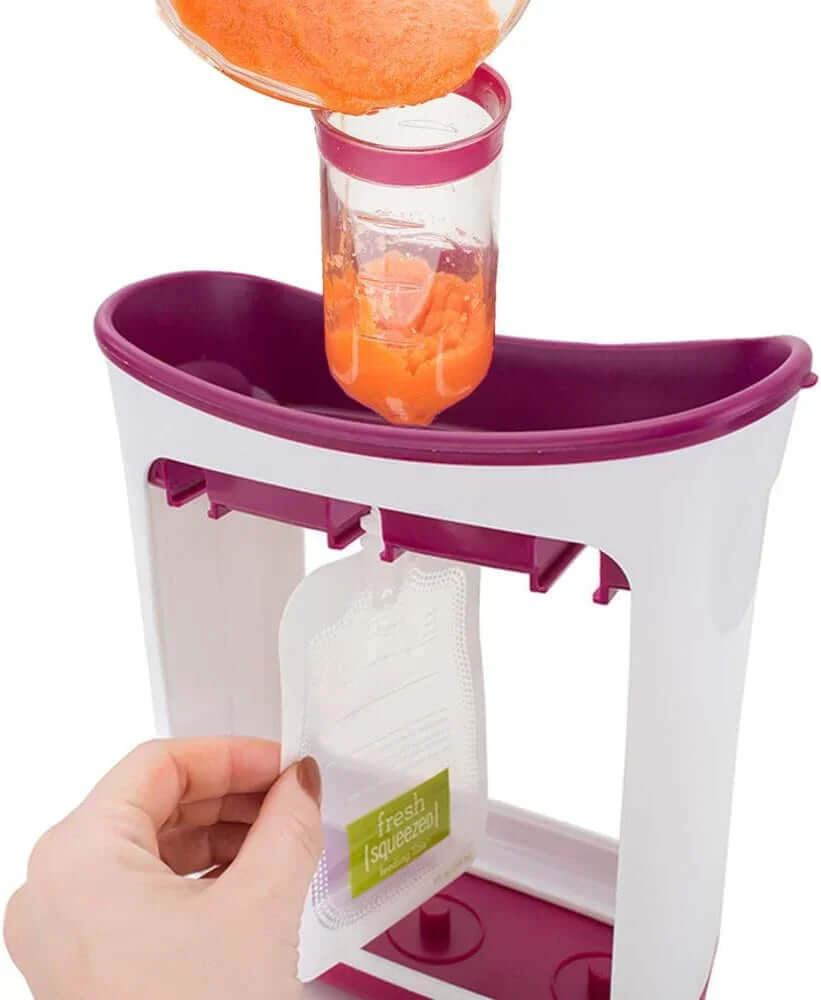 Baby Food Maker with Reusable Pouches – BPA-Free - Ice Cube 