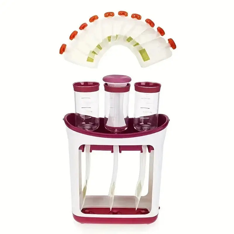 Baby Food Maker with Reusable Pouches – BPA-Free - Ice Cube 
