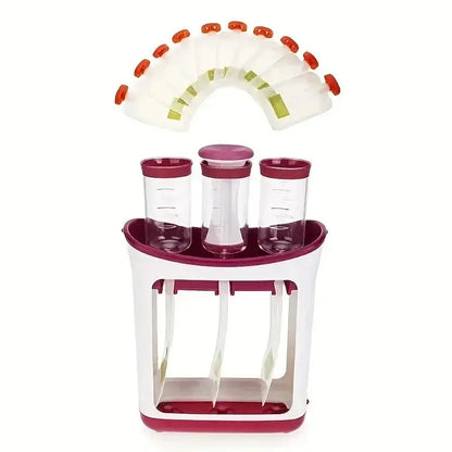 Baby Food Maker with Reusable Pouches – BPA-Free - Ice Cube 